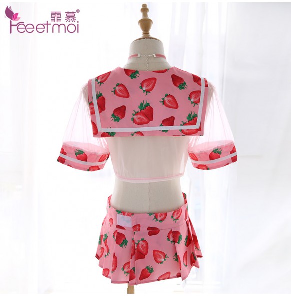 FEE ET MOI Innocent Sweet Student Costume (Strawberry Style)